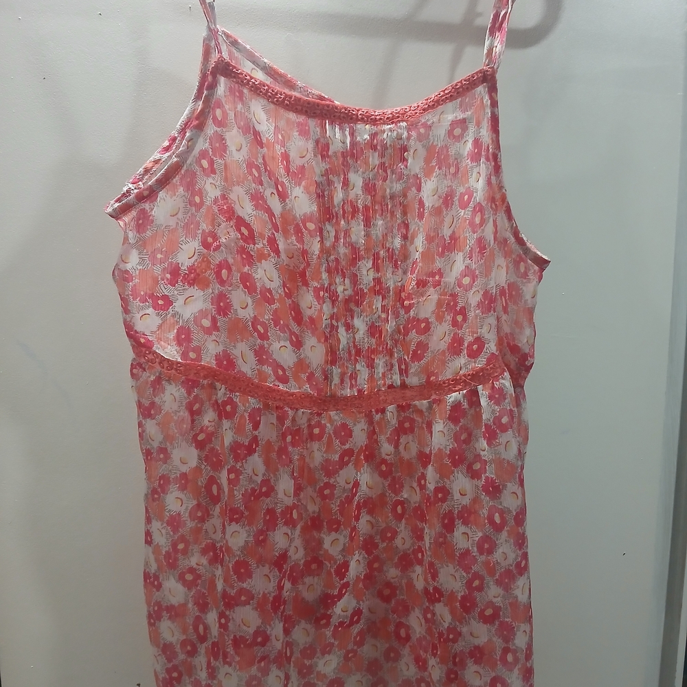 Old Navy Pink Floral Tank Top